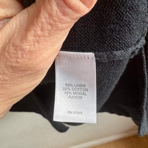 J JILL Cotton & Linen Button Front Cardigan - Picture 6 of 9